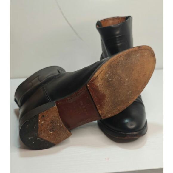 Black leather Rag & Bone Ankle Booties sz 37 - Picture 5 of 8